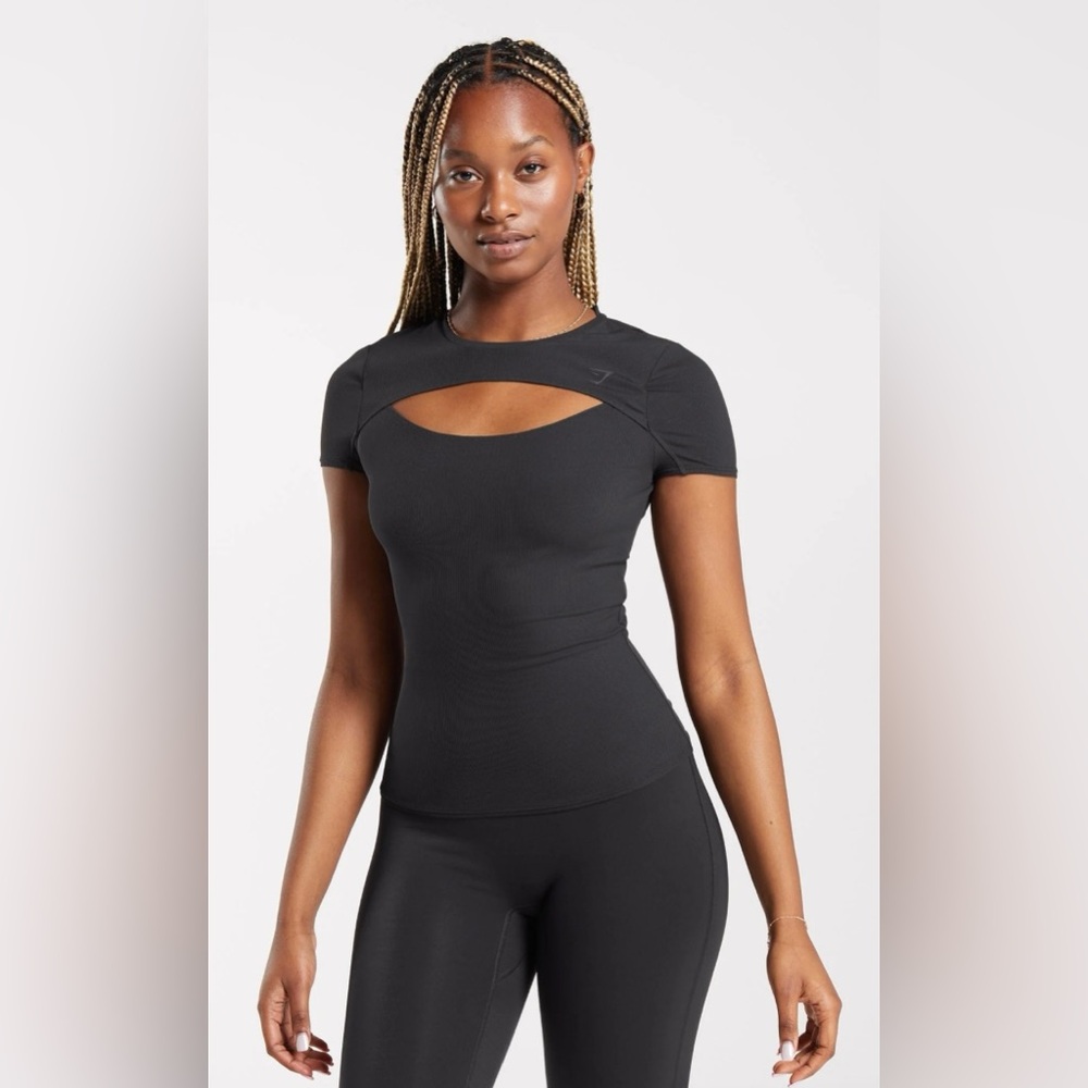 Gymshark elevate top black size large